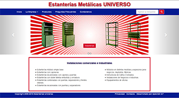 Detalle de www.estanteriasuniverso.com.ar/